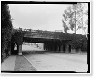 Sunset Boulevard Bridge, Spanning Silver Lake Boulevard, Los Angeles, Los Angeles County, CA - 4, Vintage Wall Art