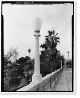 Franklin Avenue Bridge, Los Angeles, Los Angeles County, CA - 3, Antique Print