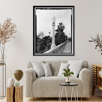 Franklin Avenue Bridge, Los Angeles, Los Angeles County, CA - 3, Antique Print