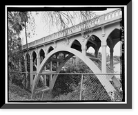 Historic Framed Print, Franklin Avenue Bridge, Los Angeles, Los Angeles County, CA - 10,  17-7/8" x 21-7/8"