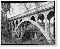 Historic Framed Print, Franklin Avenue Bridge, Los Angeles, Los Angeles County, CA - 10,  17-7/8" x 21-7/8"