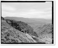 Historic Framed Print, Skidoo Mine, Park Route 38 (Skidoo Road), Death Valley Junction, Inyo County, CA - 7,  17-7/8" x 21-7/8"