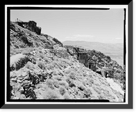 Historic Framed Print, Skidoo Mine, Park Route 38 (Skidoo Road), Death Valley Junction, Inyo County, CA - 8,  17-7/8" x 21-7/8"