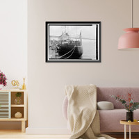 Historic Framed Print, U.S. Coast Guard Cutter BUTTONWOOD, Yerba Buena Island, San Francisco, San Francisco County, CA - 2,  17-7/8" x 21-7/8"