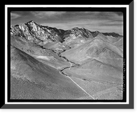 Historic Framed Print, Los Angeles Aqueduct, From Lee Vining Intake (Mammoth Lakes) to Van Norman Reservoir Complex (San Fernando Valley), Los Angeles, Los Angeles County, CA - 66,  17-7/8" x 21-7/8"