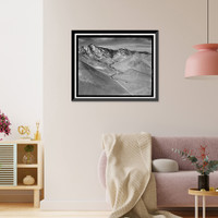 Historic Framed Print, Los Angeles Aqueduct, From Lee Vining Intake (Mammoth Lakes) to Van Norman Reservoir Complex (San Fernando Valley), Los Angeles, Los Angeles County, CA - 66,  17-7/8" x 21-7/8"