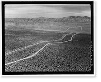 Historic Framed Print, Los Angeles Aqueduct, From Lee Vining Intake (Mammoth Lakes) to Van Norman Reservoir Complex (San Fernando Valley), Los Angeles, Los Angeles County, CA - 79,  17-7/8" x 21-7/8"