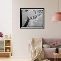 Historic Framed Print, Los Angeles Aqueduct, From Lee Vining Intake (Mammoth Lakes) to Van Norman Reservoir Complex (San Fernando Valley), Los Angeles, Los Angeles County, CA - 86,  17-7/8" x 21-7/8"