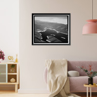 Historic Framed Print, Los Angeles Aqueduct, From Lee Vining Intake (Mammoth Lakes) to Van Norman Reservoir Complex (San Fernando Valley), Los Angeles, Los Angeles County, CA - 93,  17-7/8" x 21-7/8"