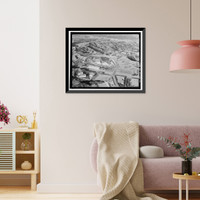 Historic Framed Print, Los Angeles Aqueduct, From Lee Vining Intake (Mammoth Lakes) to Van Norman Reservoir Complex (San Fernando Valley), Los Angeles, Los Angeles County, CA - 101,  17-7/8" x 21-7/8"