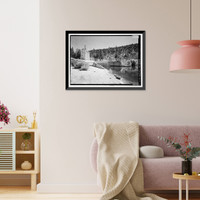 Los Angeles Aqueduct, Lee Vining Intake Structure, Los Angeles, Los Angeles County, CA, Historic Print