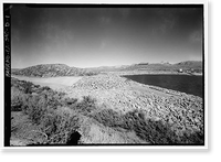 Historic Framed Print, Los Angeles Aqueduct, Grant Lake Dam, Los Angeles, Los Angeles County, CA,  17-7/8" x 21-7/8"