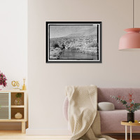 Historic Framed Print, Los Angeles Aqueduct, Mono Craters, Los Angeles, Los Angeles County, CA,  17-7/8" x 21-7/8"