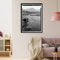 Historic Framed Print, Los Angeles Aqueduct, Hot Creek, Los Angeles, Los Angeles County, CA,  17-7/8" x 21-7/8"
