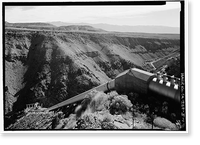 Historic Framed Print, Los Angeles Aqueduct, Upper Gorge Power Plant, Los Angeles, Los Angeles County, CA,  17-7/8" x 21-7/8"