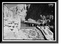 Los Angeles Aqueduct, Middle Gorge Power Plant, Los Angeles, Los Angeles County, CA - 2, Historic Print