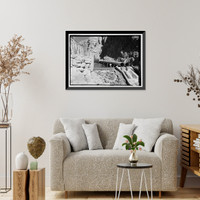Los Angeles Aqueduct, Middle Gorge Power Plant, Los Angeles, Los Angeles County, CA - 2, Historic Print