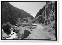 Historic Framed Print, Los Angeles Aqueduct, Middle Gorge Power Plant, Los Angeles, Los Angeles County, CA - 3,  17-7/8" x 21-7/8"