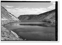 Los Angeles Aqueduct, Pleasant Valley Reservoir, Los Angeles, Los Angeles County, CA, Antique Poster
