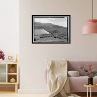 Los Angeles Aqueduct, Tinemeha Dam, Los Angeles, Los Angeles County, CA - 2 Classic, Antique Print