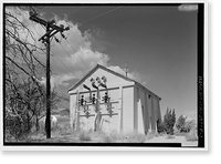 Historic Framed Print, Los Angeles Aqueduct, Division Power Plant, Los Angeles, Los Angeles County, CA,  17-7/8" x 21-7/8"