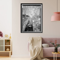 Historic Framed Print, Los Angeles Aqueduct, Cottonwood Power Plant, Los Angeles, Los Angeles County, CA - 7,  17-7/8" x 21-7/8"