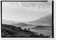 Historic Framed Print, Los Angeles Aqueduct, Bouquet Reservoir, Los Angeles, Los Angeles County, CA,  17-7/8" x 21-7/8"