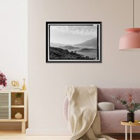 Historic Framed Print, Los Angeles Aqueduct, Bouquet Reservoir, Los Angeles, Los Angeles County, CA,  17-7/8" x 21-7/8"