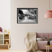 Historic Framed Print, Los Angeles Aqueduct, San Francisquito Number 1, Los Angeles, Los Angeles County, CA - 15,  17-7/8" x 21-7/8"
