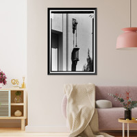 Historic Framed Print, Los Angeles Aqueduct, San Francisquito Power Plant Number 2, Los Angeles, Los Angeles County, CA - 6,  17-7/8" x 21-7/8"