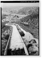 Historic Framed Print, Los Angeles Aqueduct, Cascades Structures, Los Angeles, Los Angeles County, CA - 3,  17-7/8" x 21-7/8"