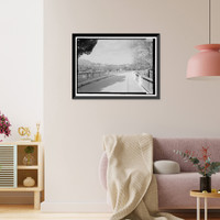 Historic Framed Print, Los Angeles Aqueduct, Mulholland Dam, Los Angeles, Los Angeles County, CA - 2,  17-7/8" x 21-7/8"