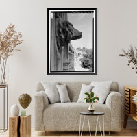 Historic Framed Print, Los Angeles Aqueduct, Mulholland Dam, Los Angeles, Los Angeles County, CA - 3,  17-7/8" x 21-7/8"