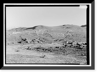 Historic Framed Print, Standard Gold Mill, East of Bodie Creek, Northeast of Bodie, Bodie, Mono County, CA,  17-7/8" x 21-7/8"