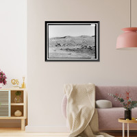 Historic Framed Print, Standard Gold Mill, East of Bodie Creek, Northeast of Bodie, Bodie, Mono County, CA,  17-7/8" x 21-7/8"