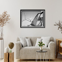Historic Framed Print, Standard Gold Mill, East of Bodie Creek, Northeast of Bodie, Bodie, Mono County, CA - 5,  17-7/8" x 21-7/8"