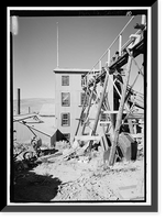 Historic Framed Print, Standard Gold Mill, East of Bodie Creek, Northeast of Bodie, Bodie, Mono County, CA - 10,  17-7/8" x 21-7/8"