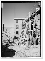 Historic Framed Print, Standard Gold Mill, East of Bodie Creek, Northeast of Bodie, Bodie, Mono County, CA - 10,  17-7/8" x 21-7/8"