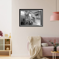Historic Framed Print, Standard Gold Mill, East of Bodie Creek, Northeast of Bodie, Bodie, Mono County, CA - 29,  17-7/8" x 21-7/8"