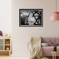 Historic Framed Print, Standard Gold Mill, East of Bodie Creek, Northeast of Bodie, Bodie, Mono County, CA - 34,  17-7/8" x 21-7/8"