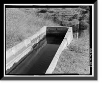 Historic Framed Print, Lake Hodges Flume, Along San Dieguito River between Lake Hodges & San Dieguito Reservoir, Rancho Santa Fe, San Diego County, CA - 8,  17-7/8" x 21-7/8"