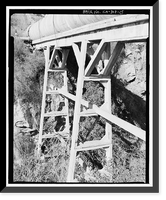 Lake Hodges Flume, Along San Dieguito River between Lake Hodges & San Dieguito Reservoir, Rancho Santa Fe, San Diego County, CA - 15, Historic Reproduction