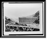 Historic Framed Print, Lake Hodges Flume, Along San Dieguito River between Lake Hodges & San Dieguito Reservoir, Rancho Santa Fe, San Diego County, CA - 21,  17-7/8" x 21-7/8"