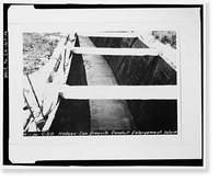 Lake Hodges Flume, Along San Dieguito River between Lake Hodges & San Dieguito Reservoir, Rancho Santa Fe, San Diego County, CA - 24, Historic Reproduction