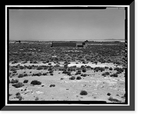 Edwards Air Force Base, South Base, Rammed Earth Aircraft Dispersal Revetments, Western Shore of Rogers Dry Lake, Boron, Kern County, CA - 2, Antique Print