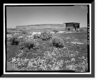 Edwards Air Force Base, South Base, Rammed Earth Aircraft Dispersal Revetments, Western Shore of Rogers Dry Lake, Boron, Kern County, CA - 13, Historic Print