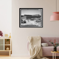 Edwards Air Force Base, South Base, Rammed Earth Aircraft Dispersal Revetments, Western Shore of Rogers Dry Lake, Boron, Kern County, CA - 15, Antique Wall Art