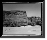 Edwards Air Force Base, South Base, Rammed Earth Aircraft Dispersal Revetments, Western Shore of Rogers Dry Lake, Boron, Kern County, CA - 17, Vintage Print