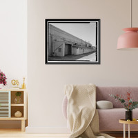 Historic Framed Print, NASA Industrial Plant, 12214 Lakewood Boulevard, Downey, Los Angeles County, CA - 14,  17-7/8" x 21-7/8"