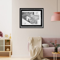 Historic Framed Print, NASA Industrial Plant, 12214 Lakewood Boulevard, Downey, Los Angeles County, CA - 33,  17-7/8" x 21-7/8"